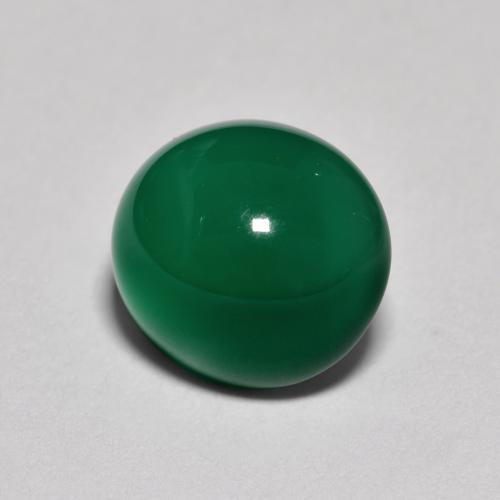 2,80 ctw natürlicher grüner Achat, Oval Schliff, Lichtdurchlässig