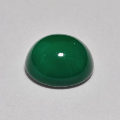 2,80 ctw natürlicher grüner Achat, Oval Schliff, Lichtdurchlässig
