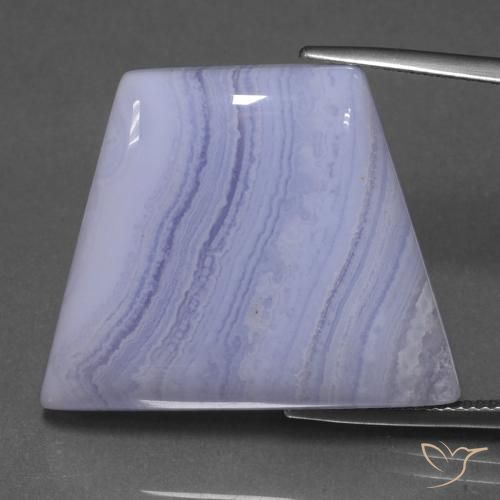 37.90ct Natürlicher Helles Königsviolett Achat, Fantasie, Lichtdurchlässig
