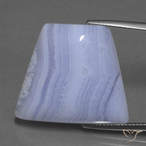 29.19ct Natürlicher Mittel-helles Violett Achat, Fantasie, Lichtdurchlässig, Photo A