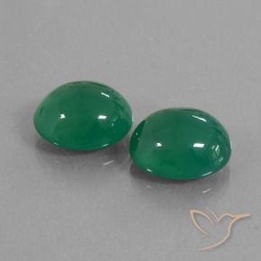 13,04 ct natürliche grüner Achat-Edelsteine, Oval Schliff, Lichtdurchlässig