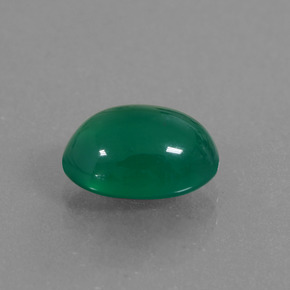 1,98 ctw natürlicher grüner Achat, Oval Schliff, Lichtdurchlässig