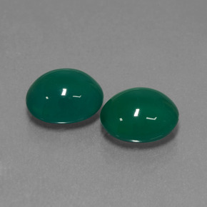 6,00 ct natürliche grüner Achat-Edelsteine, Oval Schliff, Lichtdurchlässig