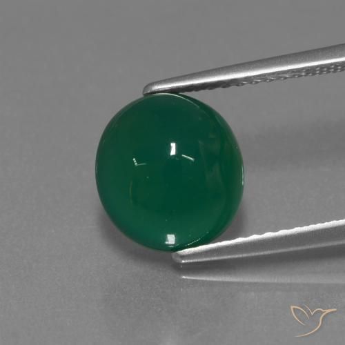 3.42ct Natürlicher gelblich-grün Achat, Oval, Lichtdurchlässig