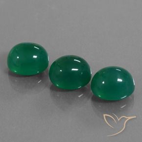 10.68 ct natürliche Mittelgrün Achat-Edelsteine, Oval, Lichtdurchlässig