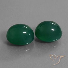 17.12 ct natürliche Grün Achat-Edelsteine, Oval, Lichtdurchlässig