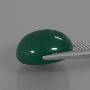 9,17 ctw natürlicher Grün Achat, Oval Schliff, Lichtdurchlässig