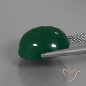 9,17 ctw natürlicher gelblich-grün Achat, Oval Schliff, Lichtdurchlässig