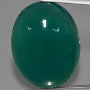 23,14 ctw natürlicher grüner Achat, Oval Schliff, Lichtdurchlässig