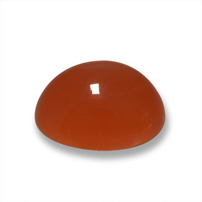 9,17 ctw natürlicher orange-rot Achat, Oval Schliff, Lichtdurchlässig