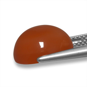 9,17 ctw natürlicher Feuerrot Achat, Oval Schliff, Lichtdurchlässig