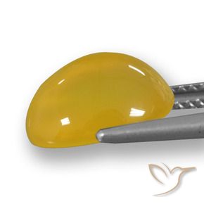 9,17 ctw natürlicher Honiggelb Achat, Oval, Lichtdurchlässig
