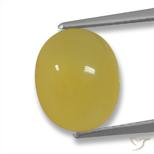 3.73ct Natürlicher Honiggelb Achat, Oval, Lichtdurchlässig