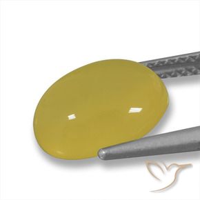 9,17 ctw natürlicher Honiggelb Achat, Oval, Lichtdurchlässig