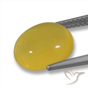 9,17 ctw natürlicher Mittelgelb Achat, Oval, Lichtdurchlässig