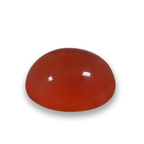 4,64 ctw natürlicher orangefarbener Achat, Oval Schliff, Lichtdurchlässig