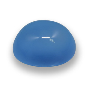 9,17 ctw natürlicher Blau Achat, Oval Schliff, Lichtdurchlässig