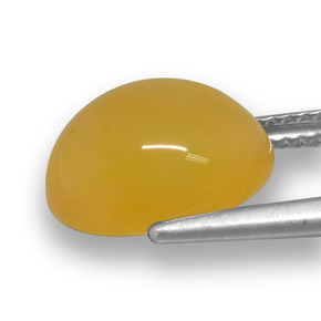 4,82 ctw natürlicher goldener Achat, Oval Schliff, Lichtdurchlässig