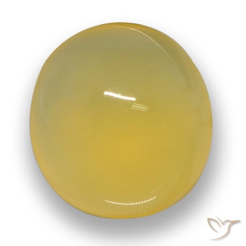6.30ct Natürlicher Gelblich Gold Achat, Oval, Lichtdurchlässig