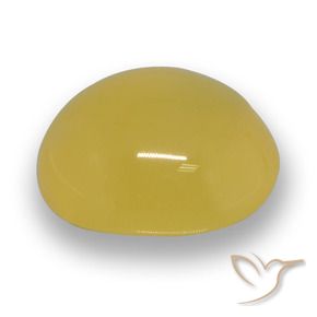 9,17 ctw natürlicher Gelblich Gold Achat, Oval, Lichtdurchlässig