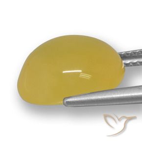 9,17 ctw natürlicher Gelblich Gold Achat, Oval, Lichtdurchlässig