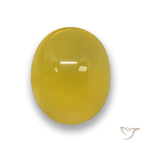 3.84ct Natürlicher Honiggelb Achat, Oval, Lichtdurchlässig