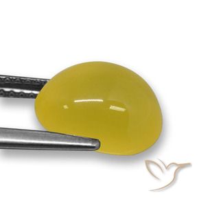 9,17 ctw natürlicher Honiggelb Achat, Oval, Lichtdurchlässig