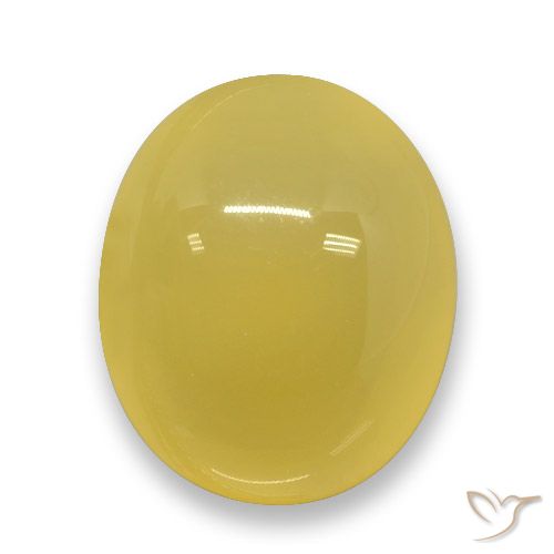 3.66ct Natürlicher Mittelgelb Achat, Oval, Lichtdurchlässig