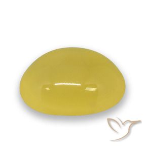 9,17 ctw natürlicher Mittelgelb Achat, Oval, Lichtdurchlässig