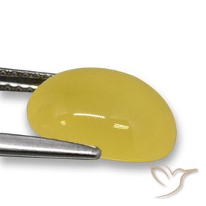 9,17 ctw natürlicher Mittelgelb Achat, Oval, Lichtdurchlässig