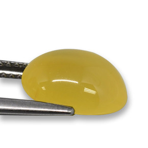 9,17 ctw natürlicher Gelb Achat, Oval Schliff, Lichtdurchlässig