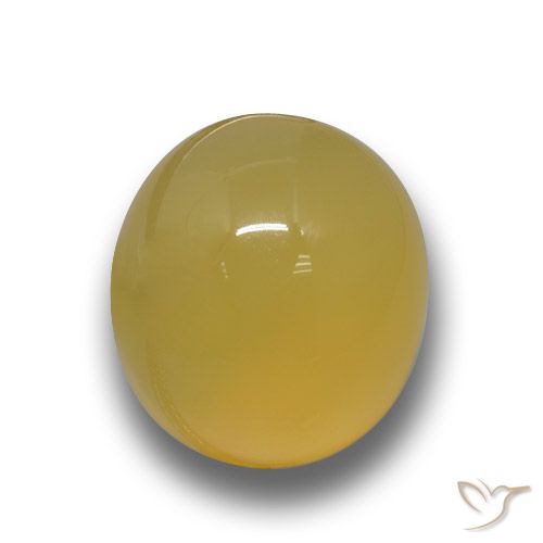 3.84ct Natürlicher Honiggelb Achat, Oval, Lichtdurchlässig