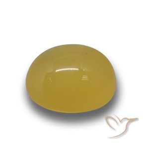 9,17 ctw natürlicher Honiggelb Achat, Oval, Lichtdurchlässig