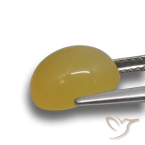 9,17 ctw natürlicher Honiggelb Achat, Oval, Lichtdurchlässig