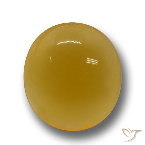 6.08ct Natürlicher Gold-Orange Achat, Oval, Lichtdurchlässig