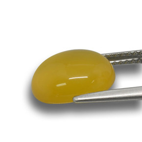 9,17 ctw natürlicher Gold-Orange Achat, Oval Schliff, Lichtdurchlässig