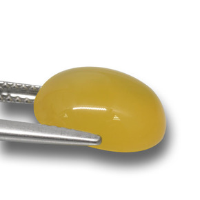 9,17 ctw natürlicher Gold-Orange Achat, Oval Schliff, Lichtdurchlässig