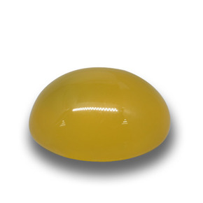 4,22 ctw natürlicher goldener Achat, Oval Schliff, Lichtdurchlässig