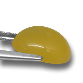 4,22 ctw natürlicher goldener Achat, Oval Schliff, Lichtdurchlässig