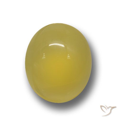 4.38ct Natürlicher Mittelhelles Gelb Achat, Oval, Lichtdurchlässig