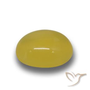 9,17 ctw natürlicher Mittelhelles Gelb Achat, Oval, Lichtdurchlässig