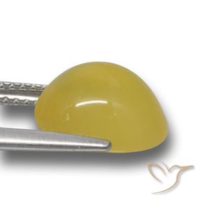 9,17 ctw natürlicher Mittelhelles Gelb Achat, Oval, Lichtdurchlässig