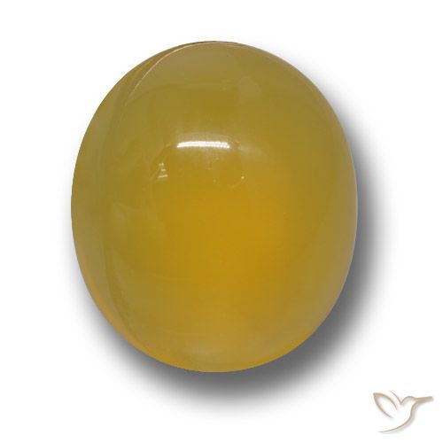 4.40ct Natürlicher Honiggelb Achat, Oval, Lichtdurchlässig