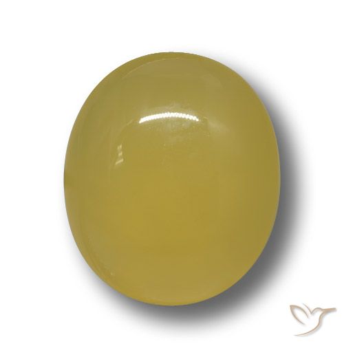 5.07ct Natürlicher Mittelgelb Achat, Oval, Lichtdurchlässig