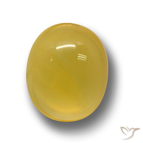4.28ct Natürlicher Dunkel gelb Achat, Oval, Lichtdurchlässig