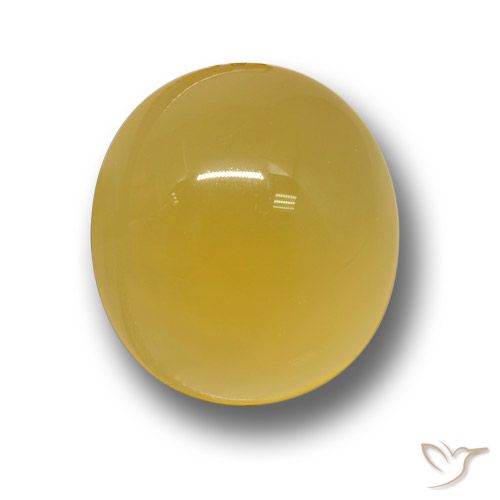 4.67ct Natürlicher Dunkel gelb Achat, Oval, Lichtdurchlässig
