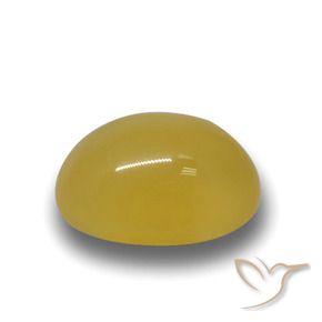 9,17 ctw natürlicher Honiggelb Achat, Oval, Lichtdurchlässig