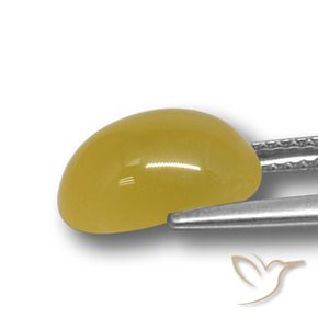 9,17 ctw natürlicher Honiggelb Achat, Oval, Lichtdurchlässig