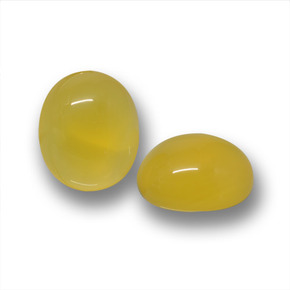 11,90 ct natürliche gelber Achat-Edelsteine, Oval Schliff, Lichtdurchlässig