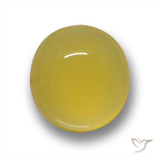 6.56ct Natürlicher Mittelgelb Achat, Oval, Lichtdurchlässig